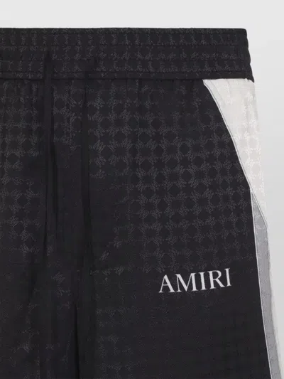 Amiri Quad Panel Side Stripe Tailored Shorts In Black