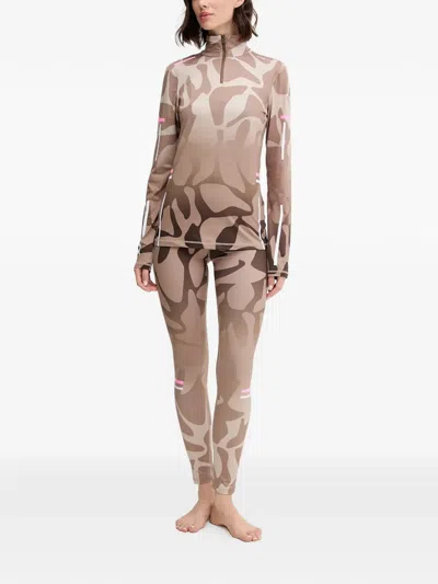 Bogner Fire+ice Ilvy Patterned T-shirt In Brown