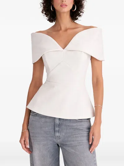 Moos Studio Off-shoulder Top In White