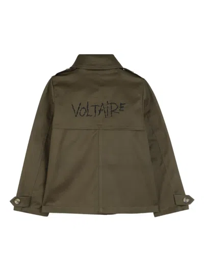 Zadig & Voltaire Buttoned Jacket In Green