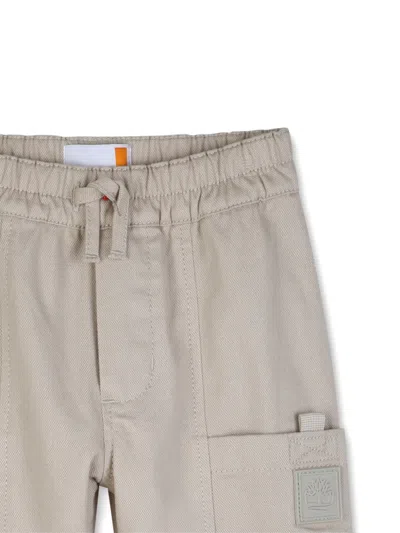 Timberland Drawstring Cargo Pants In Neutral