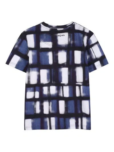 Givenchy Checkered Short-sleeved T-shirt In Multi