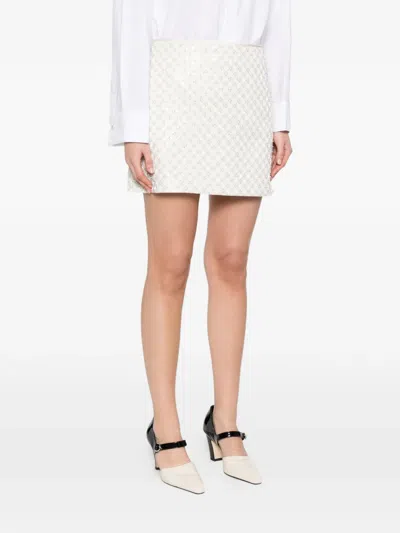 Dorothee Schumacher Sequin Embellished Mini-skirt In Duchesse In Neutral