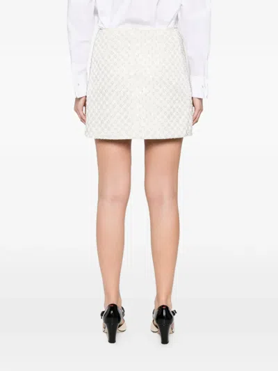 Dorothee Schumacher Sequin Embellished Mini-skirt In Duchesse In Neutral