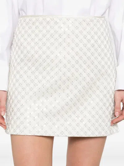 Dorothee Schumacher Sequin Embellished Mini-skirt In Duchesse In Neutral