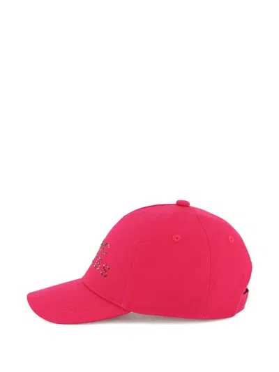 Marc Jacobs Embellished Baseball Cap In Red