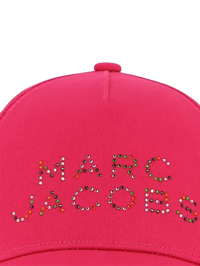 Marc Jacobs Embellished Baseball Cap In Red