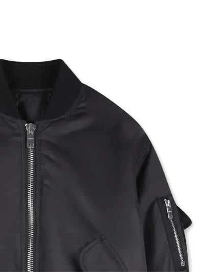 Givenchy Embroidered Bomber Jacket In Black