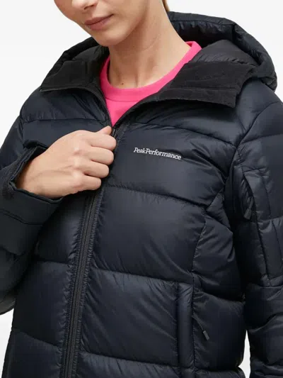 Peak Performance Frost Down Jacket In Black In Blue