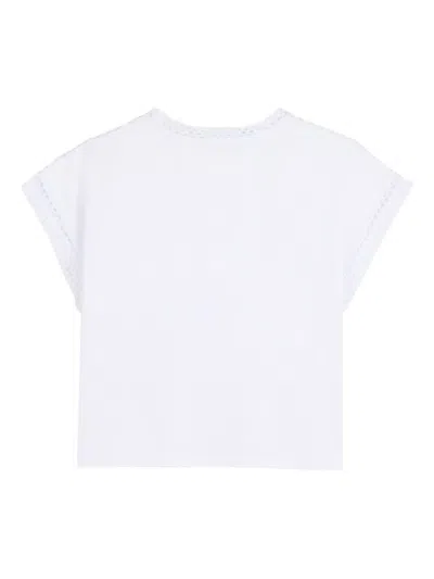 Dkny Mesh-panel T-shirt In White