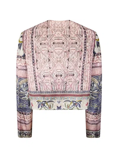 Hui Hui Geometric-print Jacket In Multi