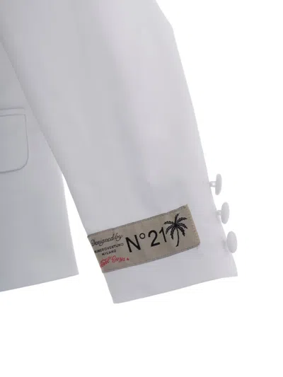 N°21 Single-breasted Blazer In Neutral