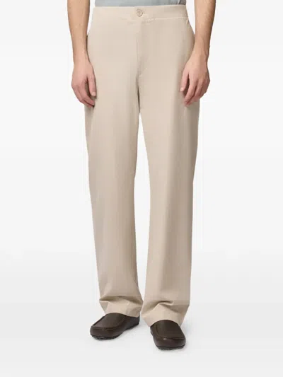 Tod's Drawstring Buttoned Trousers In Neutral