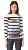 MARC JACOBS Long Sleeve Boat Neck Sweater