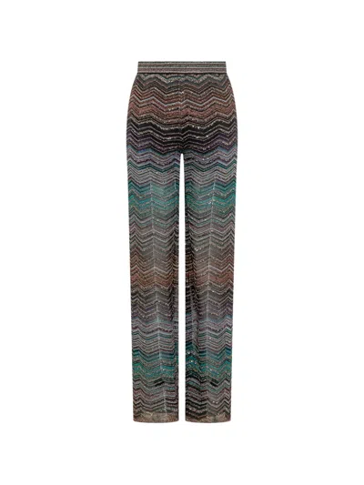 Missoni Multicolor Relaxed Elasticated Pants In Multi