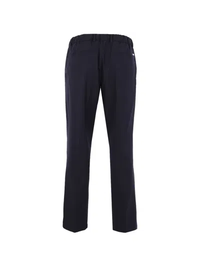 Herno Technical Half-elasticated Trousers In Blue