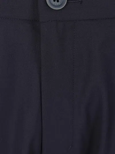 Herno Technical Half-elasticated Trousers In Blue