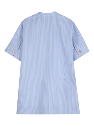 Givenchy Striped Shirt Dress In Blue