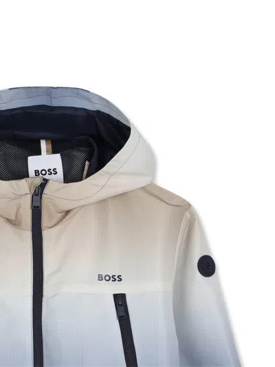 Bosswear Gradient-effect Windbreaker In Blue