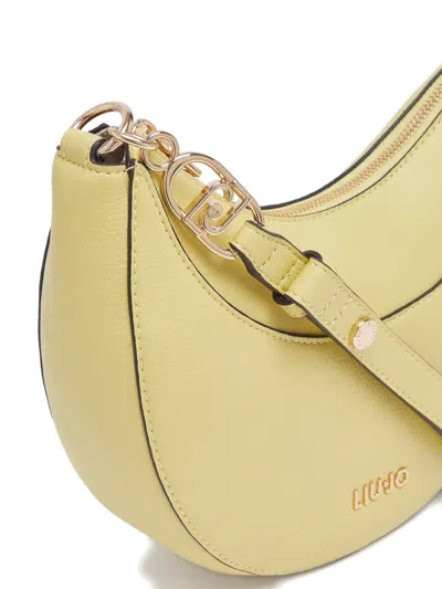 Liu •jo Medium Charm Shoulder Bag In Yellow