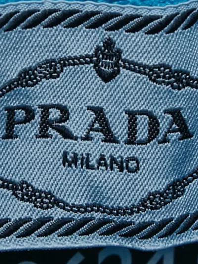 Pre-owned Prada Zip Top In Blue