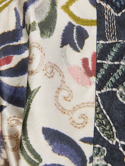 Hui Hui Printed Silk Jacket In Multi