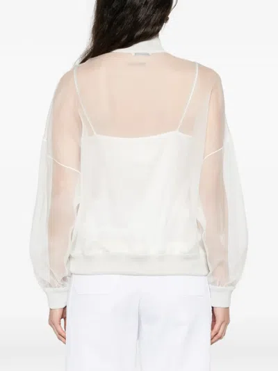 Panicale Sheer Jacket In White
