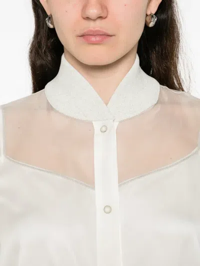 Panicale Sheer Jacket In White