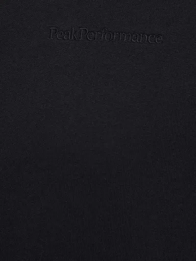 Peak Performance Crew-neck Sweatshirt In Black