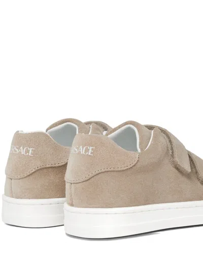 Versace Strap-fastening Sneakers In Multi