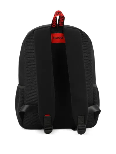 Hugo Boss Logo-patch Backpack In Blue