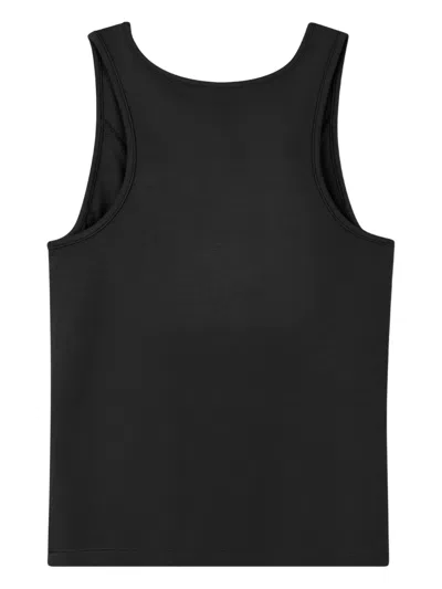Dkny Mesh Panel Tank Top In Black