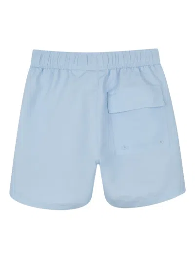 Givenchy Drawstring Board Shorts In Blue