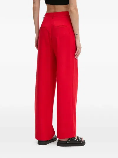 Never Fully Dressed Pleated Trouser In Red