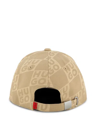 Hugo Boss Logo-patch Cap In Brown