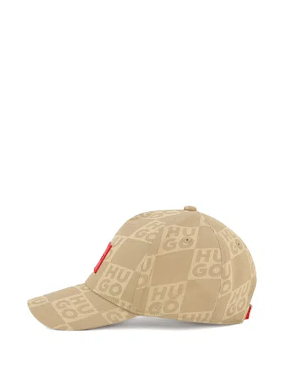 Hugo Boss Logo-patch Cap In Brown