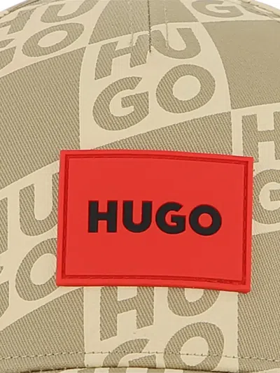 Hugo Boss Logo-patch Cap In Brown