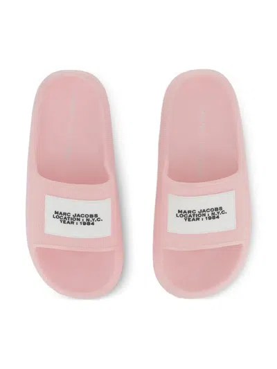 Marc Jacobs Logo Slides In Pink
