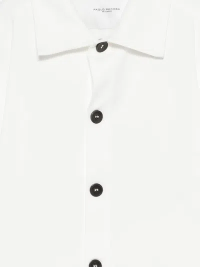 Paolo Pecora Buttoned Jacket In White