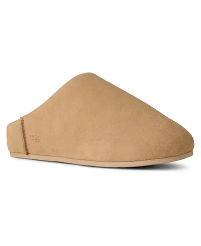 Ugg Chestnut Brown Suede Leather Elea Slip-on Slippers