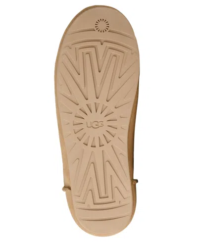 Ugg Chestnut Brown Suede Leather Elea Slip-on Slippers
