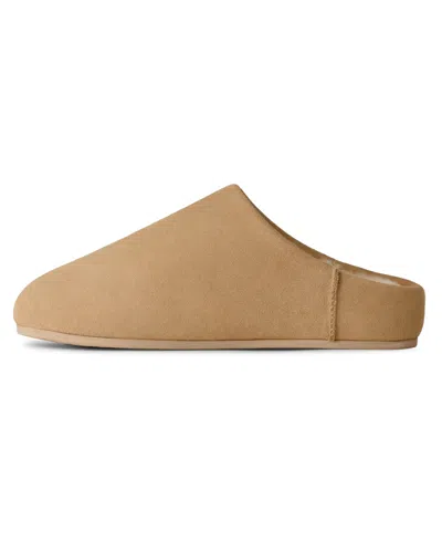 Ugg Chestnut Brown Suede Leather Elea Slip-on Slippers