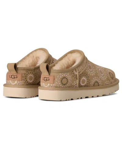 Ugg (r) Classic Micro Genuine Shearling Lined Slip-on In Brown