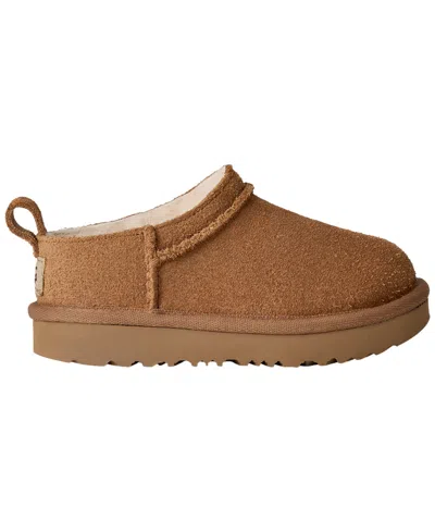 Ugg Classic Micro Suede Sheepskin Boots In Brown