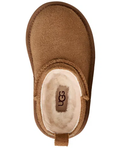 Ugg Classic Micro Suede Sheepskin Boots In Brown