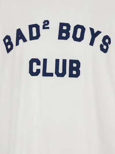 Dsquared2 Men White T-shirt With Logo Print On The Front In Cotton Man In White