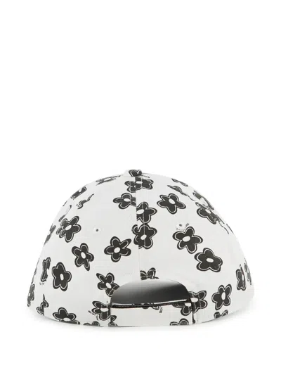 Marc Jacobs Floral-print Logo-patch Baseball Cap In Multi