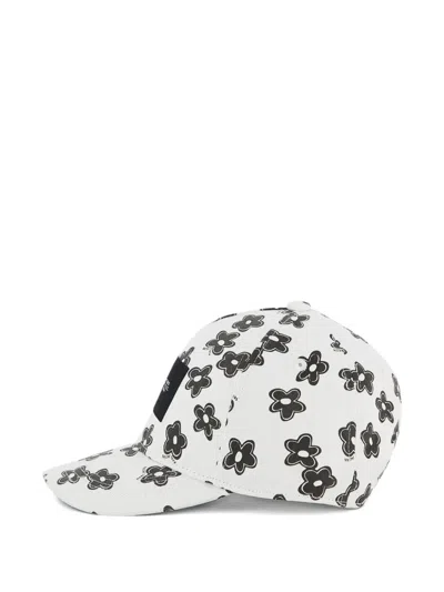 Marc Jacobs Floral-print Logo-patch Baseball Cap In Multi
