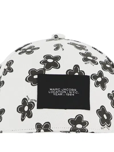 Marc Jacobs Floral-print Logo-patch Baseball Cap In Multi