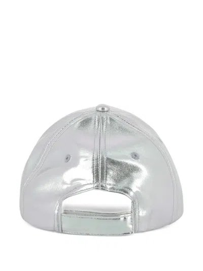 Dkny Logo-patch Cap In Gray